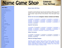 Tablet Screenshot of namegameshop.com